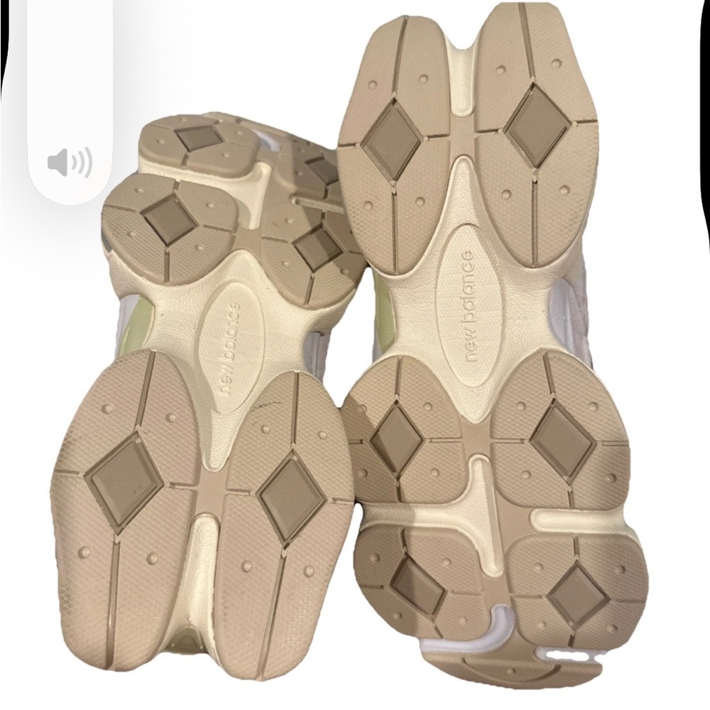 New Balance Women's Cream and Tan Athletic Shoes - Picture 3 of 8